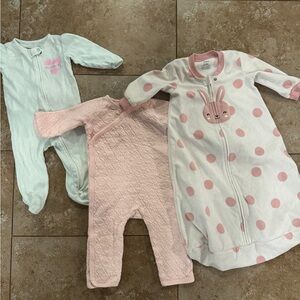 Lot of 6-9 months Baby Sleepwear